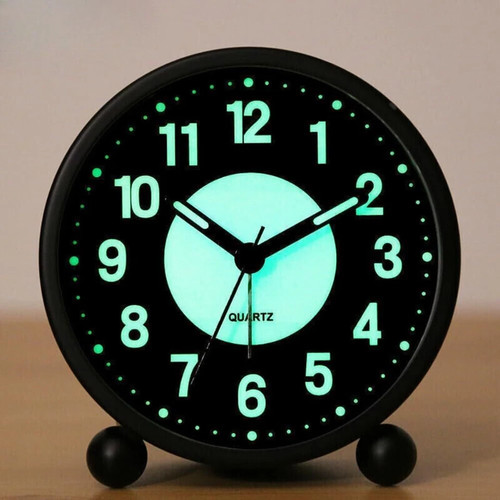 Black silent bedside - black, alarm