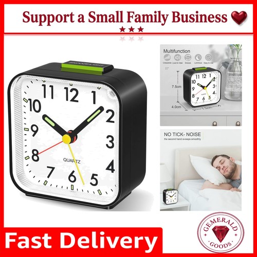 Silent quartz alarm clock with - silent,