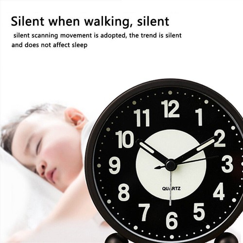 Luminous silent bedside alarm - silent,