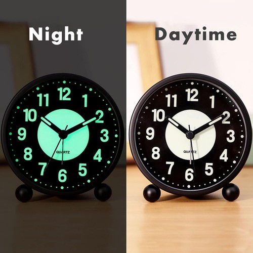 Luminous silent bedside alarm - silent,