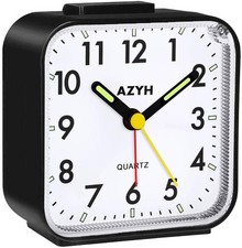 Azyh Silent Analog Alarm Clock