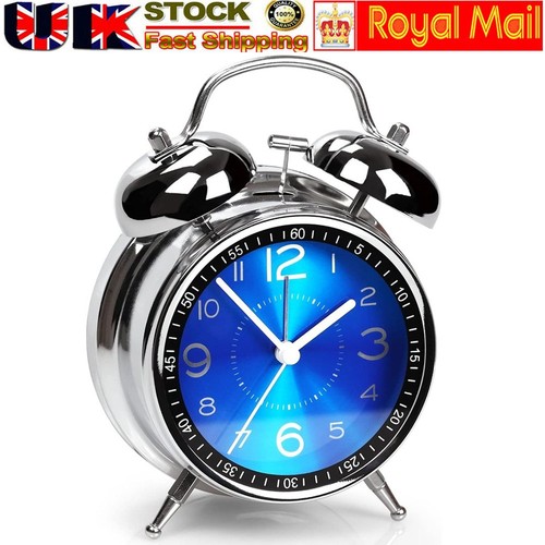 Twin bell alarm clock analogue - bell,