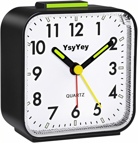 Silent analog alarm clock - silent,