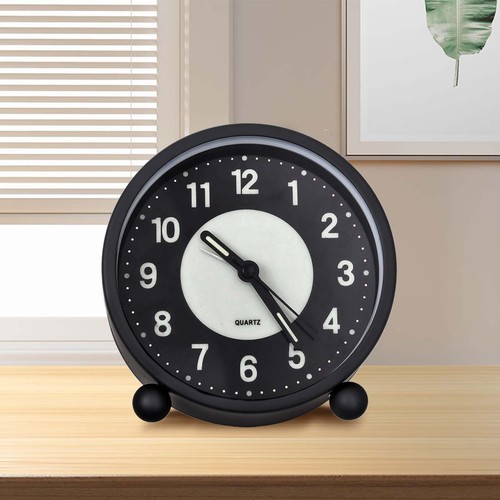 Bedside alarm clock ticking - clock, no