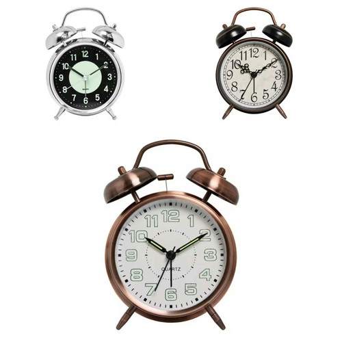 Loud twin bell alarm clock - loud,